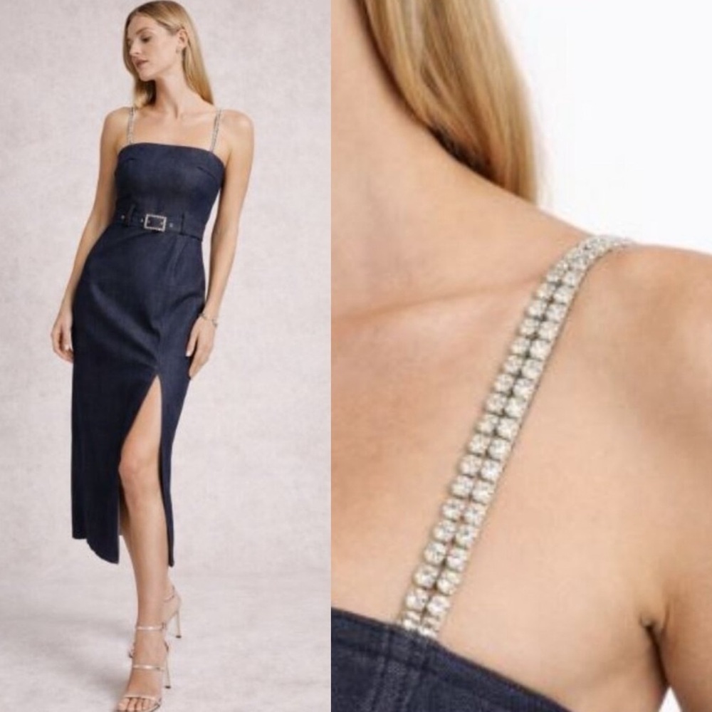 NWT GENERATION LOVE Kalani Sheen Denim Dress Size 8